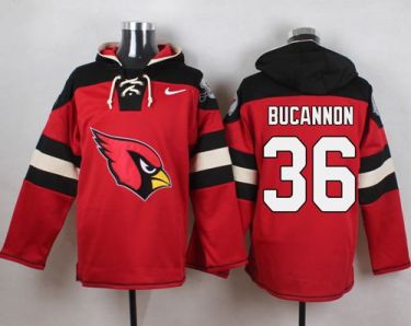 Nike Arizona Cardinals #36 Deone Bucannon Red Player Pullover NFL Hoodie