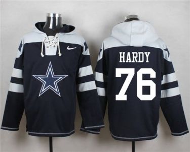 Nike Dallas Cowboys #76 Greg Hardy Navy Blue Player Pullover NFL Hoodie