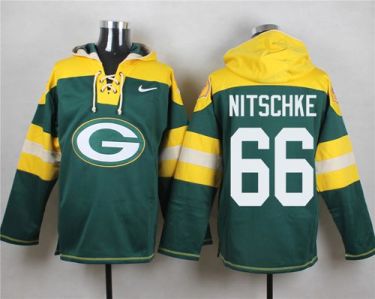Nike Green Bay Packers #66 Ray Nitschke Green Player Pullover NFL Hoodie