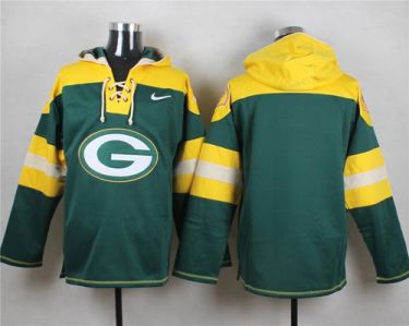 Nike Green Bay Packers Blank Green Player Pullover NFL Hoodie