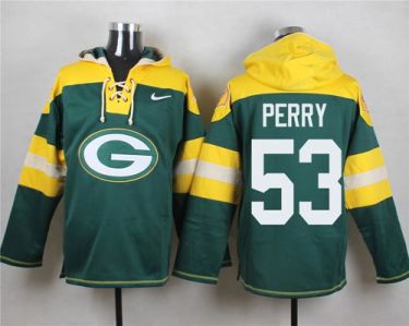 Nike Green Bay Packers #53 Nick Perry Green Player Pullover NFL Hoodie
