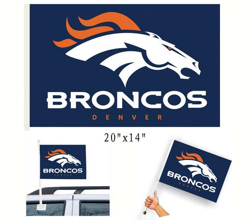 Denver Broncos Car Flag Game Flag