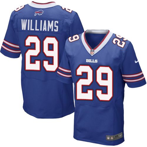 Nike Bills #29 Karlos Williams Royal Blue Team Color Men's Stitched NFL New Elite Jersey