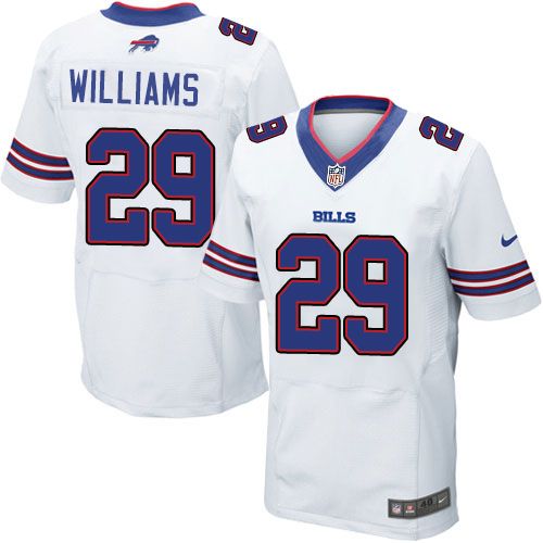Nike Bills #29 Karlos Williams White Men's Stitched NFL New Elite Jersey