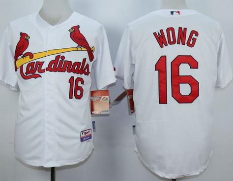 Cardinals #16 Kolten Wong White 1982 Turn Back The Clock Stitched Baseball Jersey