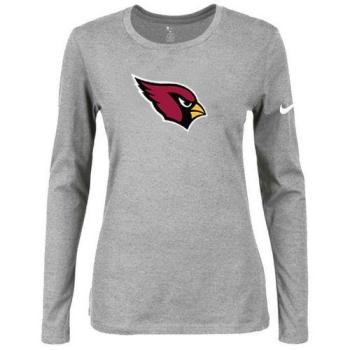 Women's Nike Arizona Cardinals Of The City Long Sleeve Tri-Blend NFL T-Shirt Light Grey