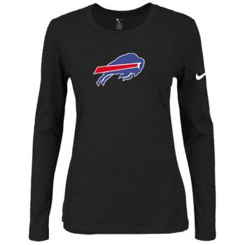 Women's Nike Buffalo Bills Of The City Long Sleeve Tri-Blend NFL T-Shirt Black