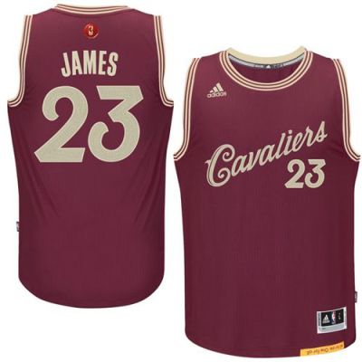 Cleveland Cavaliers #23 LeBron James Red 2015-2016 Christmas Day Stitched NBA Jersey
