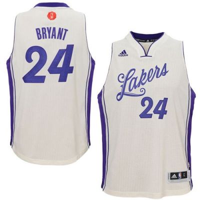 Los Angeles Lakers #24 Kobe Bryant White 2015-2016 Christmas Day Stitched NBA Jersey