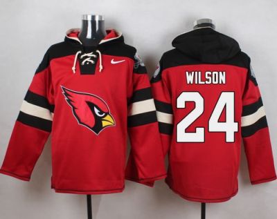 Nike Arizona Cardinals #24 Adrian Wilson Red Player Pullover NFL Hoodie