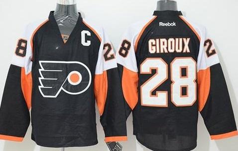 Philadelphia Flyers 28 Claude Giroux Black Stitched NHL Jersey