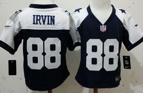 Toddler Nike Dallas Cowboys #88 Michael Irvin Navy Blue Thanksgiving Stitched NFL Elite Jersey