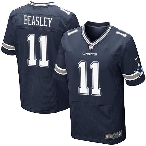 Nike Dallas Cowboys #11 Cole Beasley Navy Blue Team Color Men's Stitched NFL Elite Jersey