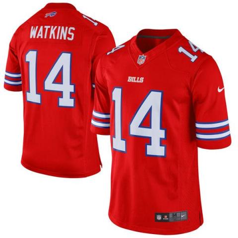 Nike Buffalo Bills #14 Sammy Watkins Red Men's Stitched NFL Elite Rush Jersey