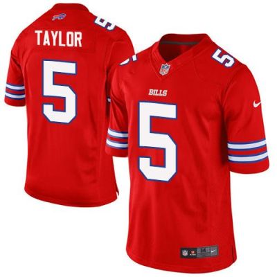 Nike Buffalo Bills #5 Tyrod Taylor Red Men's Stitched NFL Elite Rush Jersey