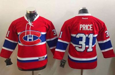 Youth Montreal Canadiens #31 Carey Price Stitched CH Red NHL Jersey