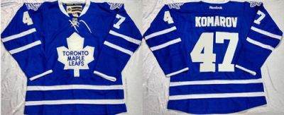 Toronto Maple Leafs #47 Leo Komarov Blue Home Stitched NHL Jersey
