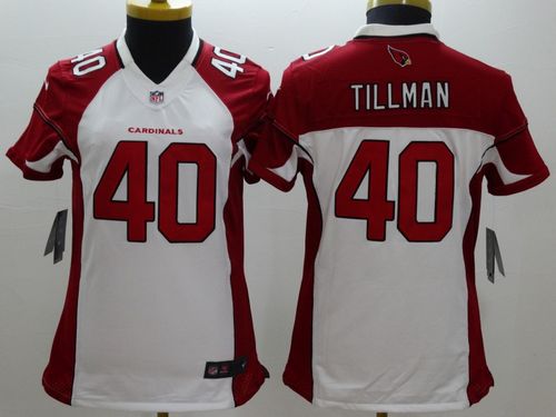 Women's Nike Arizona Cardinals #40 Pat Tillman White Stitched NFL Limited Jersey