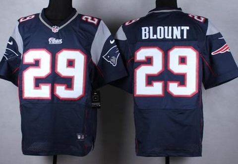 Nike New England Patriots #29 LeGarrette Blount Navy Blue Team Color Men's Stitched NFL Elite Jersey