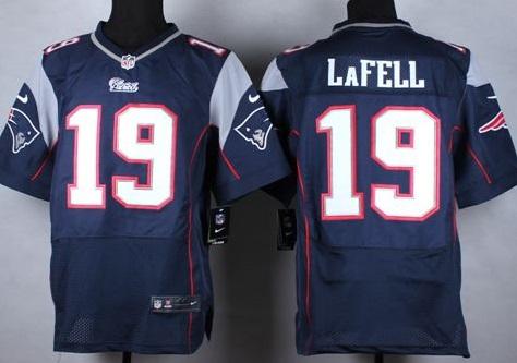 Nike New England Patriots #19 Brandon LaFell Navy Blue Team Color Men's Stitched NFL Elite Jersey