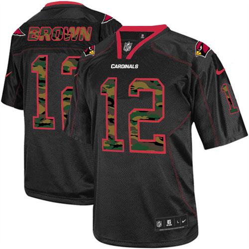 Nike Arizona Cardinals #12 John Brown Black Men's Stitched NFL Elite Camo Fashion Jersey