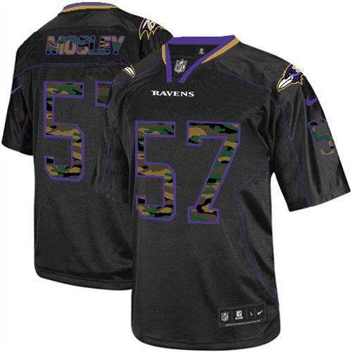 Nike Baltimore Ravens 57 C.J. Mosley Black Men's Stitched NFL Elite Camo Fashion Jersey