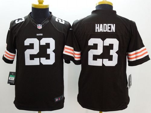 Youth Nike Cleveland Browns #23 Joe Haden Brown Team Color Stitched NFL Jersey