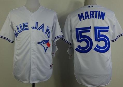 Toronto Blue Jays #55 Russell Martin White Stitched Baseball Jersey