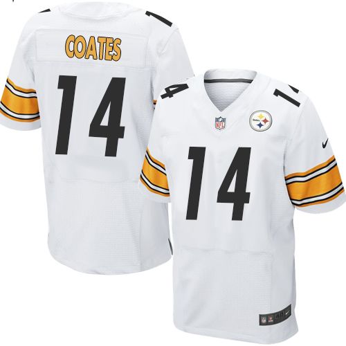 Pittsburgh Steelers #14 Sammie Coates White Men's Stitched NFL Elite Jersey