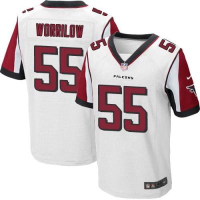 Atlanta Falcons #55 Paul Worrilow White Men's Stitched NFL Elite Jersey