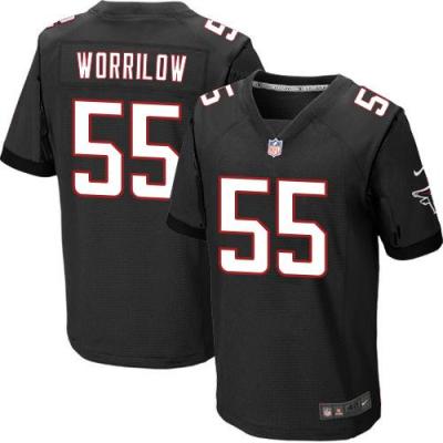 Atlanta Falcons #55 Paul Worrilow Black Alternate Men's Stitched NFL Elite Jersey