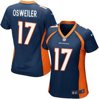 Women Nike Broncos #17 Brock Osweiler Blue Alternate Stitched NFL New Elite Jersey