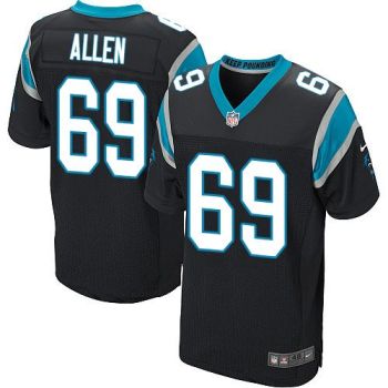Nike Carolina Panthers #69 Jared Allen Black Team Color Men's Stitched NFL Elite Jersey