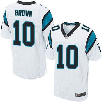 Nike Carolina Panthers #10 Corey Brown White Men's Stitched NFL Elite Jersey