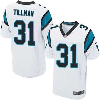 Nike Carolina Panthers #31 Charles Tillman White Men's Stitched NFL Elite Jersey
