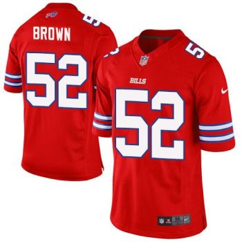 Nike Buffalo Bills #52 Preston Brown Red Men's Stitched NFL Elite Rush Jersey