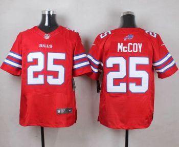 Nike Bills #25 LeSean McCoy Red Men's Stitched NFL Elite Rush Jersey