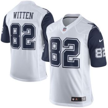 Nike Dallas Cowboys #82 Jason Witten White Men's Stitched NFL Rush Jersey