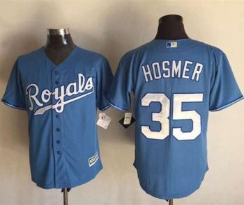 Kansas City Royals #35 Eric Hosmer Light Blue New Cool Base Alternate 1 Stitched MLB Jersey