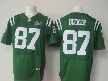 Nike New York Jets #87 Eric Decker Green Men's Stitched NFL Elite Rush Jersey