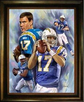 San Diego Chargers #17 Philip Rivers NFL Paints