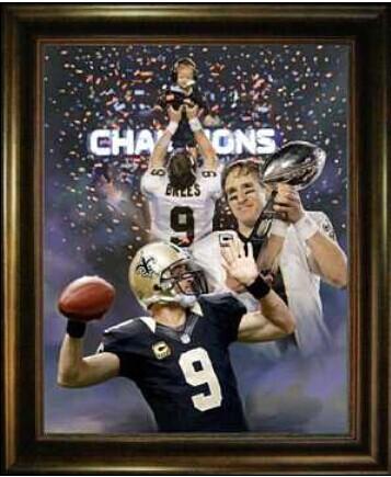 New Orleans Saints #9 Drew Brees NFL Paints