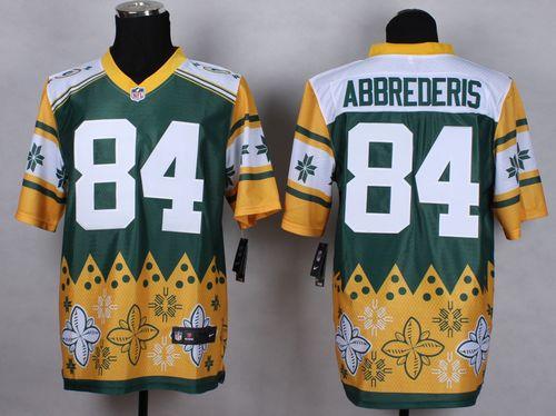 Nike Green Bay Packers #84 Jared Abbrederis Green Men's Stitched NFL Elite Noble Fashion Jersey