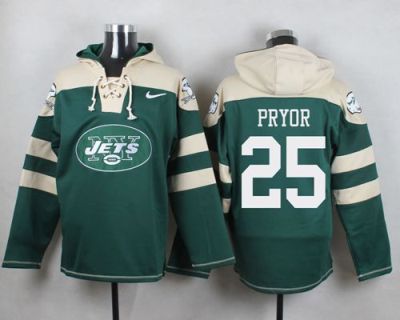 Nike New York Jets #25 Calvin Pryor Green Player Pullover NFL Hoodie