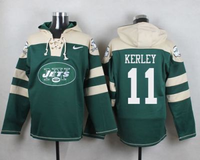 Nike New York Jets #11 Jeremy Kerley Green Player Pullover NFL Hoodie