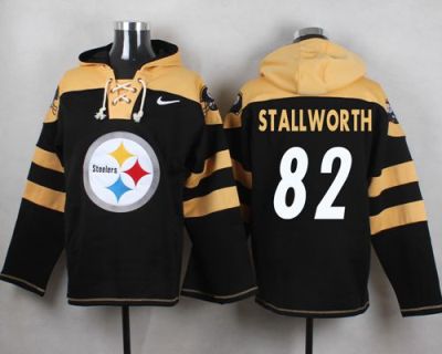 Nike Pittsburgh Steelers #82 John Stallworth Black Player Pullover NFL Hoodie