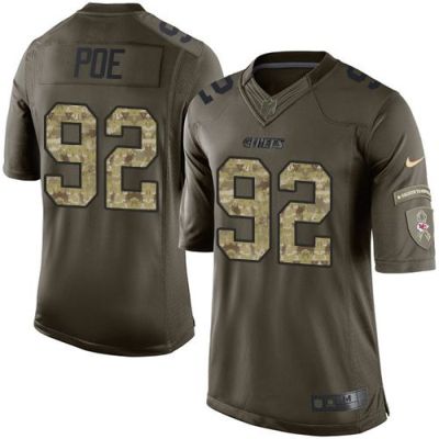 Nike Kansas City Chiefs #92 Dontari Poe Green Men's Stitched NFL Limited Salute To Service Jersey