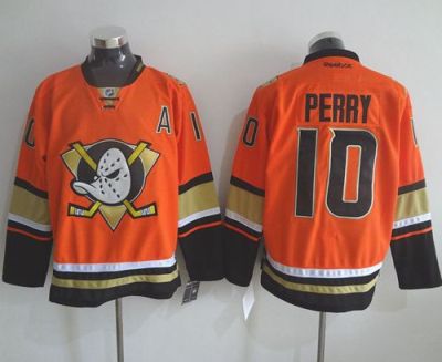 Anaheim Ducks #10 Corey Perry Orange Alternate Stitched NHL Jersey
