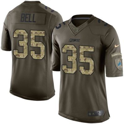 Nike Detroit Lions #35 Joique Bell Green Men's Stitched NFL Limited Salute To Service Jersey