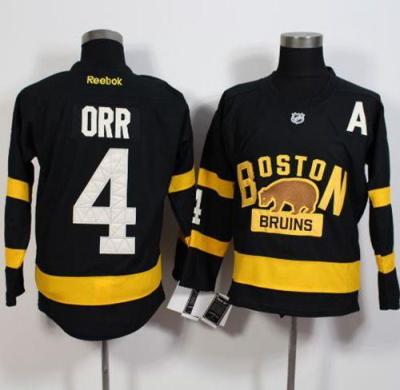 Boston Bruins #4 Bobby Orr Black 2016 Winter Classic Stitched NHL Jersey